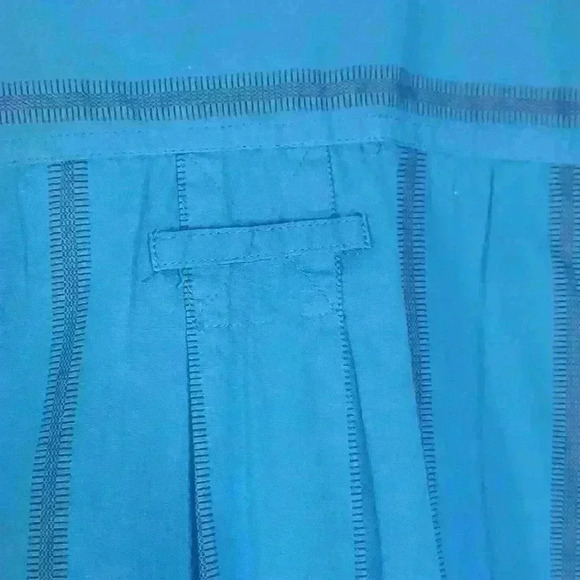 Vintage 90s NWT Introspect Blue Striped s/s Button Down Shirt NEW Deadstock XL - Picture 8 of 13